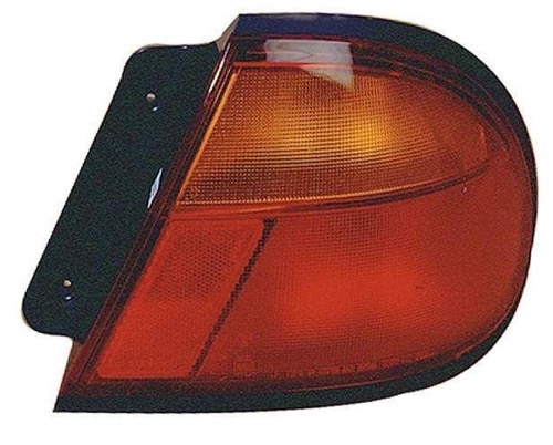 Right (Passenger) Tail Light Assembly Replacement for 1995 - 1998 Mazda Protege, Rear Tail Light Cover on Body, OEM Part: BC1M51150B