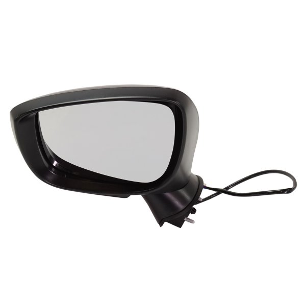 Power Mirror for Mazda CX-3 2016-2022, Left (Driver), Manual Folding, Non-Heated, Paintable, Without Auto Dimming, Blind Spot Detection, Memory, and Signal Light, Replacement