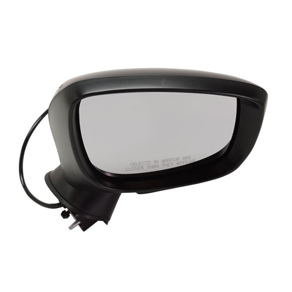 Power Mirror for Mazda CX-3 2016-2022, Right (Passenger), Manual Folding, Non-Heated, Paintable, without Auto Dimming, Blind Spot Detection, Memory, and Signal Light, Replacement