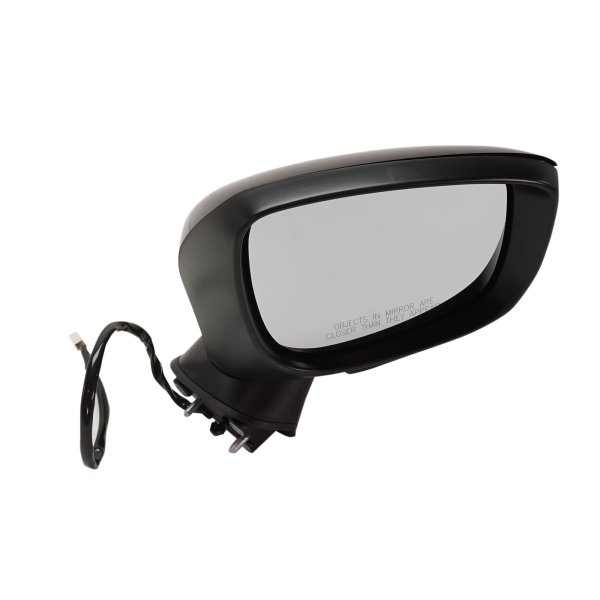 Power Mirror for Mazda CX-3 (2016-2022), Right (Passenger) Side, Manual Folding, Heated, Paintable, with In-housing Signal Light, without Auto Dimming, Blind Spot Detection, and Memory, Replacement