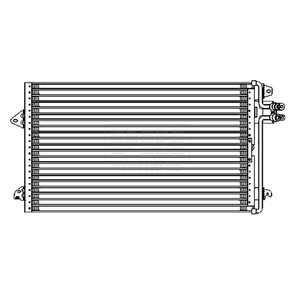 A/C Condenser for 1997 Mazda MPV, w/Denso Design from 11/1/96,  LC2961480, Replacement