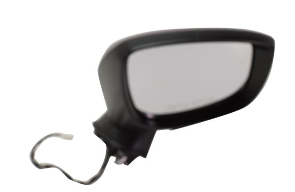 Power Mirror for Mazda CX-3 2016-2022, Right (Passenger) Side, Manual Folding, Non-Heated, Paintable, with In-Housing Signal Light, without Auto Dimming, Blind Spot Detection, and Memory, Replacement
