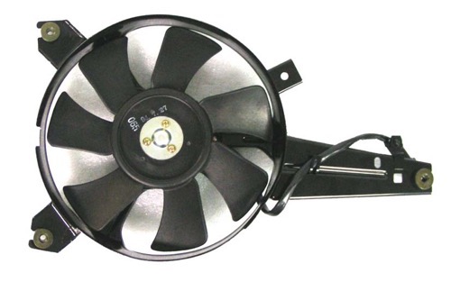 Condenser Fan for 1996 - 1997 Mazda MPV, A/C Condenser Fan Replacement Includes Motor, Blade, Shroud, Denso Design, Compatible till 11/1/1996, OEM LB8361710B Replacement