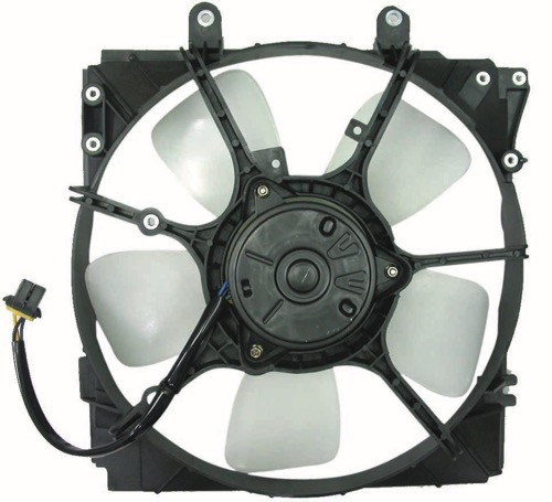 Radiator Cooling Fan Assembly for 1993-1995 Mazda 626/Cronos, Automatic Transmission, Includes Motor, Blade, Shroud, OEM FS1115210-PFM, Replacement