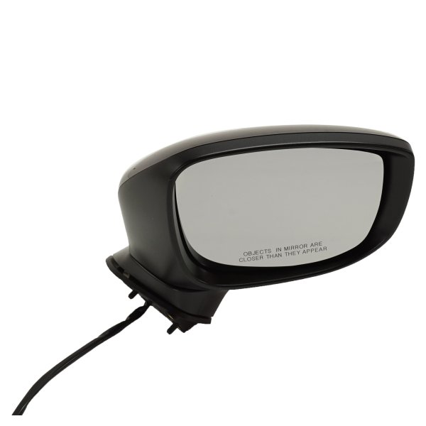 Power Mirror for Mazda CX-5 2017-2018, Right (Passenger), Manual Folding, Heated, Paintable, with In-housing Signal Light, without Blind Spot Detection, Auto-Dimming, Memory, Replacement