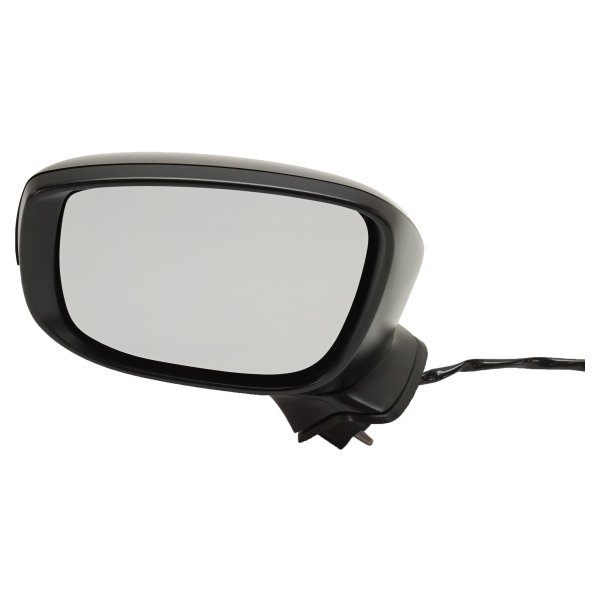 Power Mirror for Mazda CX-9 2016-2017, Left (Driver), Manual Folding, Non-Heated, Paintable, with In-Housing Signal Light, without Auto Dimming, Blind Spot Detection, and Memory, Replacement