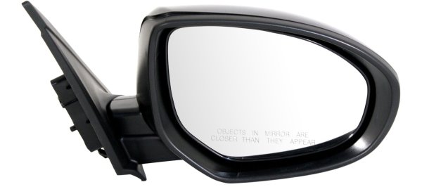 Power Mirror for Mazda 3 (2010-2013), Right (Passenger), Manual Folding, Non-Heated, Paintable, without Signal Light and Blind Spot Detection, Replacement
