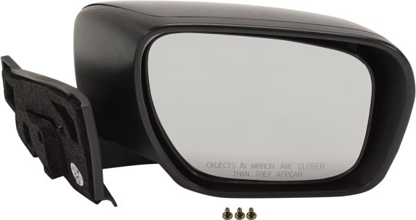 Power Mirror for Mazda CX-7 (2010-2012), Mazda 5 (2008-2017) Right (Passenger), Manual Folding, Heated, Paintable, without Auto Dimming, Blind Spot Detection, Memory, and Signal Light, Replacement