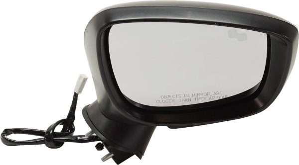 Power Mirror for Mazda CX-3 2016-2022, Right (Passenger), Manual Folding, Non-Heated, Paintable, with Blind Spot Detection in Glass and In-Housing Signal Light, without Auto Dimming and Memory, Replacement