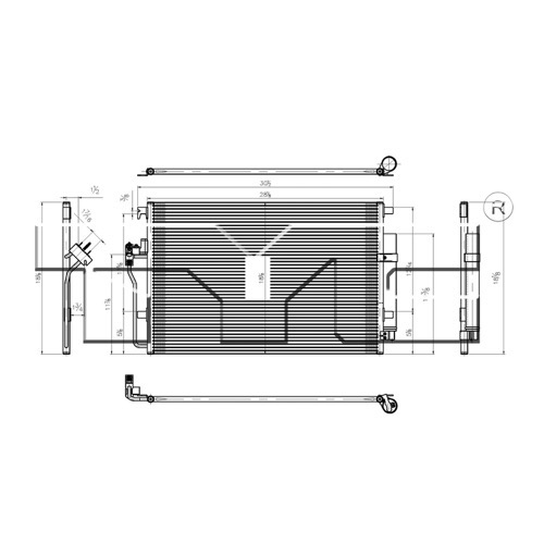 A/C Condenser for 2010 - 2015 Mercedes-Benz Sprinter 3500, NCV3 Assembly, Replacement,  9065000054
