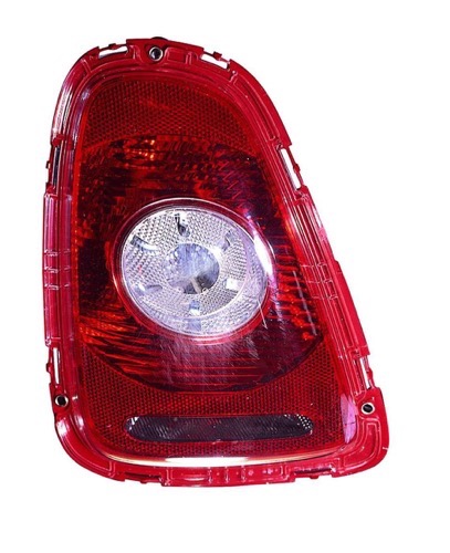Left (Driver) Tail Light Assembly for 2007 - 2010 Mini Cooper Rear, with Clear Lens,  63212757011, Replacement