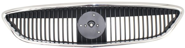 Grille for 2000-2003 Sable, Plastic Construction with Chrome Shell and Painted Black Insert, Replacement