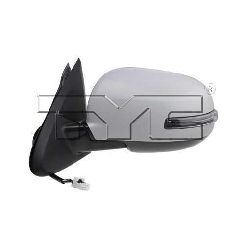 Left (Driver) Side View Mirror Assembly for 2014 - 2015 Mitsubishi Outlander, Outside with Signal Lights, Cover, Paint To Match, Power,  7632B353-PFM, Replacement