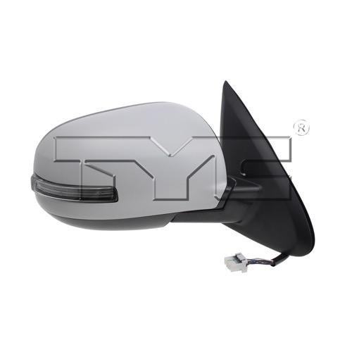Right (Passenger) Outside Side View Mirror Assembly for 2014-2015 Mitsubishi Outlander, with Cover, Power, Signal Lights, Part Number: 7632B354-PFM, Replacement