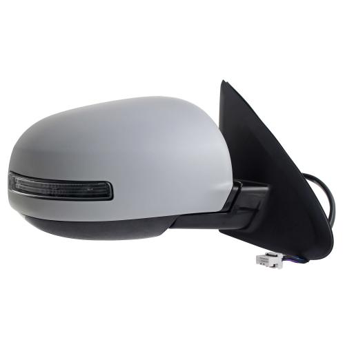 Right (Passenger) Outside Side View Mirror Assembly for 2017 - 2019 Mitsubishi Outlander, with Blind Spot Detection, Without Side View Camera, with Cover, Paint To Match,  7632C632-PFM, Replacement