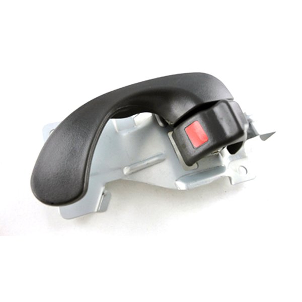 Front Right (Passenger) Interior Door Handle for 2000 - 2005 Mitsubishi Eclipse, Inside, Black, OEM Part Number: MR473720, Replacement