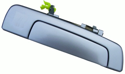 Left (Driver) Rear Outer Door Handle for 1999-2003 Mitsubishi Galant, White - Paint to Match, OEM Part No: MR777058 Replacement