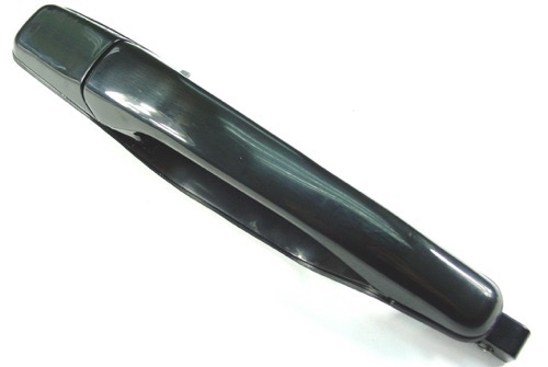 Exterior Rear Left (Driver) Door Handle Outer for 2003 - 2006 Mitsubishi Outlander,  MR970313, Black Replacement