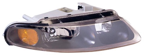 Front Headlight Assembly for 1997 - 2000 Dodge Avenger, Left (Driver) Side, Composite Replacement Housing/Lens/Cover,  MR485679, Replacement