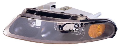 Right (Passenger) Headlight Assembly for 1997 - 2000 Dodge Avenger, Front Headlight Assembly Replacement Housing/Lens/Cover, Composite;  MR485680, Replacement