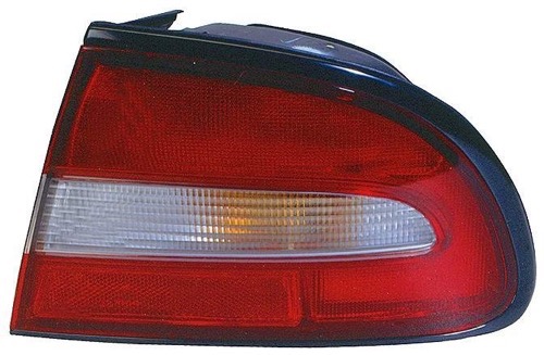 Left (Driver) Rear Tail Light Assembly Replacement for 1994 - 1996 Mitsubishi Galant, Side Outer,  MR124299
