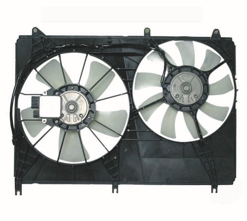 Radiator Cooling Fan Assembly for 2004 - 2005 Mitsubishi Endeavor, Dual Fan Assembly,  MI3115122, Replacement