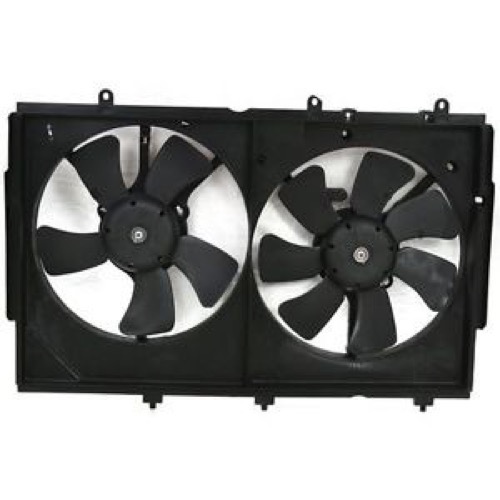 Radiator Cooling Fan Assembly for 2003-2006 Mitsubishi Outlander, Dual Fan Assembly with Control Unit, OEM MR993931-PFM Replacement