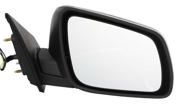 Power Mirror for Mitsubishi Lancer 2008-2014, Right (Passenger) Side, Manual Folding, Heated, Textured, Replacement