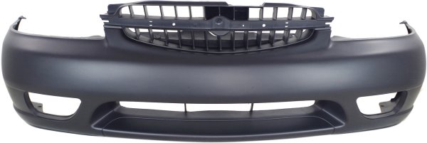 Front Bumper Cover for Nissan Altima SE Models, Years 2000-2001, Primed (Ready to Paint), with Fog Light Holes, Replacement