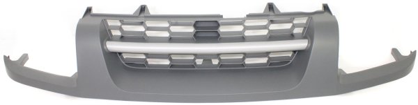Textured Black Shell Grille for 2002-2004 Xterra, with Silver Center Bar, XE Model, Replacement