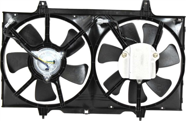Radiator Fan Shroud Assembly for Nissan Altima 1998-2001, Excludes 2000-2001 Manual Transmission, Replacement