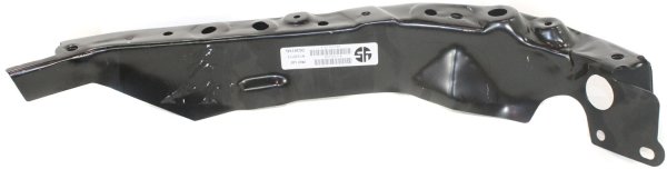 Black Steel Radiator Support for Nissan Altima 2007-2009, Maxima 2009-2014, Left (Driver) Side, Coupe/Sedan, Replacement