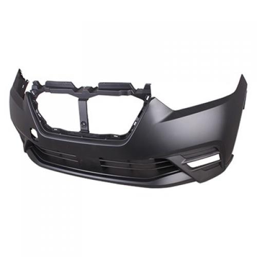 Front Bumper Cover for Nissan Kicks 2020, Upper Primed (Ready to Paint), Lower Textured, Replacement
