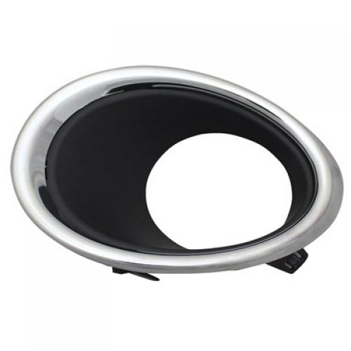 Fog Light Molding for 2017-2019 Nissan Rogue Sport, Left (Driver) Side, Chrome Bezel, Black Molding, Replacement