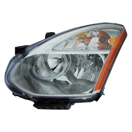 2008 - 2010 Nissan Rogue Front Headlight Assembly Replacement Housing / Lens / Cover - Left (Driver) Side