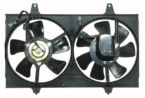 Radiator Cooling Fan Assembly for 1995 - 1999 Nissan Maxima Engine, Includes Motor/Fan/Blade, Without California Emissions,  B14812L700, Replacement