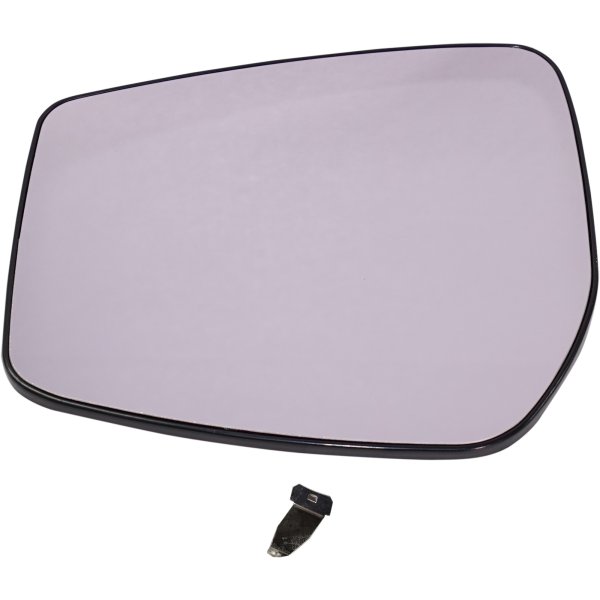 Mirror Glass for Nissan Versa/Versa Note 2015-2019, Left (Driver), Non-Heated, with Backing Plate, Replacement