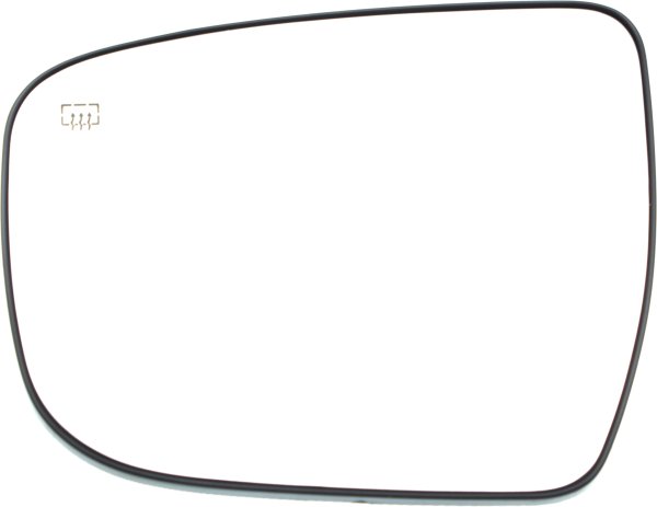 Heated Mirror Glass for Nissan JUKE 2015-2017, Left (Driver), with Backing Plate, Replacement