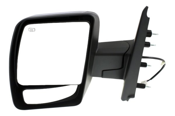 Power Mirror for NV Series Full Size Van 2012-2021, Left (Driver), Non-Towing, Manual Folding, Heated, Chrome, without Signal Light, SL/SV Models Replacement