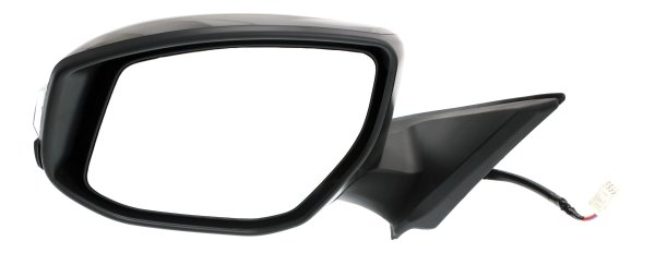Power Mirror for Nissan Altima 2013-2018, Left (Driver), Manual Folding, Non-Heated, Paintable, with In-housing Signal Light, without Auto Dimming, Blind Spot Detection, Memory, Replacement