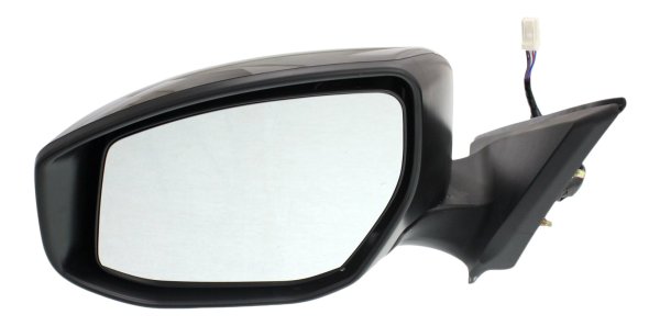 Power Mirror for Nissan Altima 2013-2018, Left (Driver), Manual Folding, Heated, Paintable, with In-housing Signal Light, without Auto Dimming, Blind Spot Detection, and Memory, Replacement
