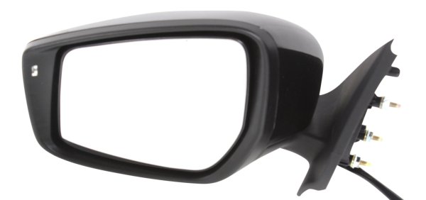 Power Mirror for Nissan Versa 2015-2018, Left (Driver), Manual Folding, Non-Heated, Paintable, with Signal Light, Replacement