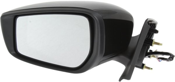 Power Mirror for Nissan Versa 2015-2019, Left (Driver) Side, Manual Folding, Non-Heated, Paintable, without Signal Light, Replacement