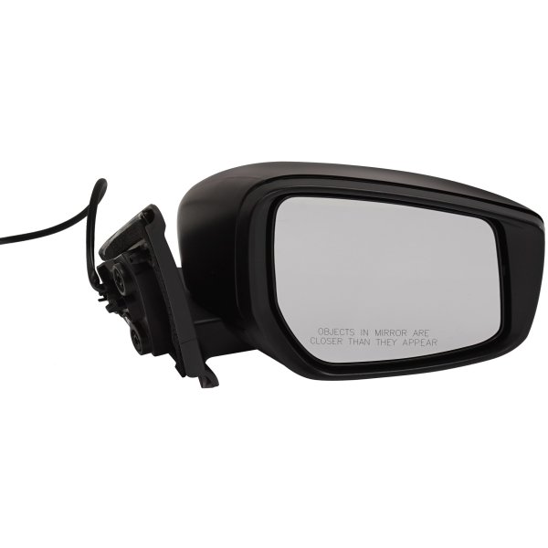 Power Mirror for Nissan KICKS 2018-2023, Right (Passenger), Manual Folding, Non-Heated, Textured Black, w/o Blind Spot Detection and Signal Light, S Model, Replacement