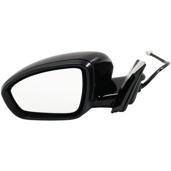 Power Mirror for Nissan Altima (2019-2023), Left (Driver) Side, Manual Folding, Heated, Paintable, SE/SL/SV Models, with Signal Light, without Auto Dimming, BSD and Memory, Replacement