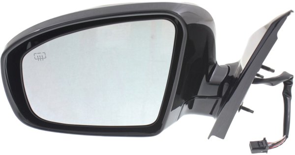 Power Mirror for Nissan Pathfinder 2013-2017, Left (Driver), Manual Folding, Heated, Paintable, without Around View Monitor, SL Model, (Excludes Hybrid Model), Replacement
