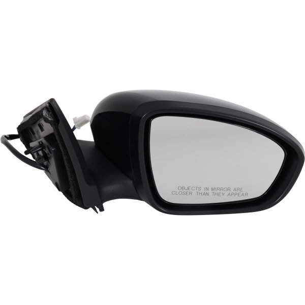 Right (Passenger) Power Mirror for Nissan Sentra 2020-2021, Manual Folding, Non-Heated, Paintable, without Signal Light, Replacement