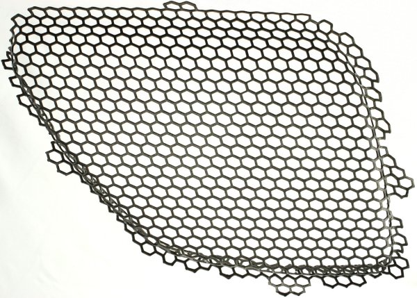 Upper Inner Grille Insert for Pontiac G6 2005-2009, Right (Passenger), Plastic, Paint to Match, Iron-Coated Black, Replacement