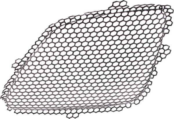 Upper Inner Grille Insert for Pontiac G6 2005-2009, Left (Driver), Plastic, Paint to Match, Iron-Coated Black, Replacement