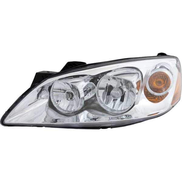 Headlight Assembly for Pontiac G6 2005-2010, Left (Driver), Halogen, Without CTF Package, Replacement
